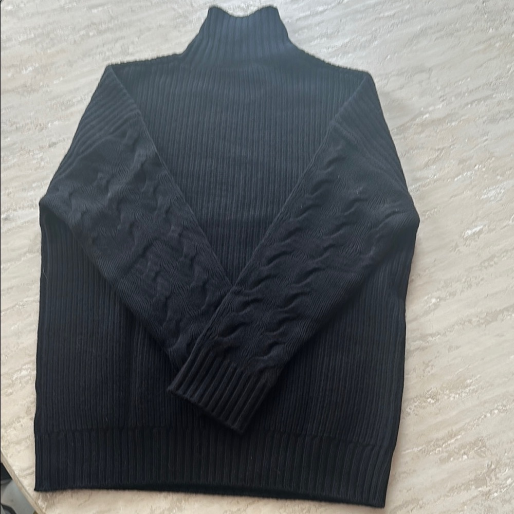 Women’s black cashmere sweater